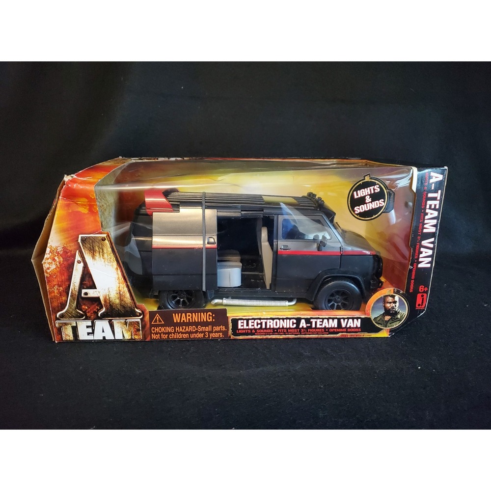 Jazwares A-Team Van Lights & Sounds Movie Toy Vehicle 17015 Black Red